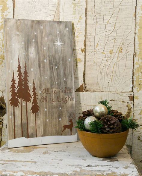 Rustic Holiday Sign Christmas Sign Rustic Christmas | Etsy