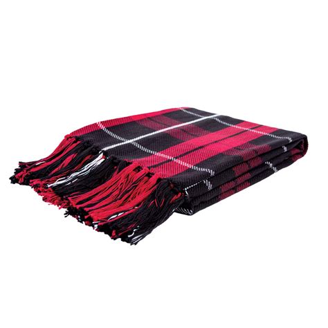 Grant Red & Black Plaid Throw Blanket – Emory Valley Mercantile