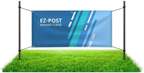 Amazon.com: BANNER BUZZ MAKE IT VISIBLE EZ Post Banner Stand, 10' Width ...