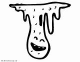 Cartoon Slime Coloring Pages Blob Monster  Free Printable sketch template