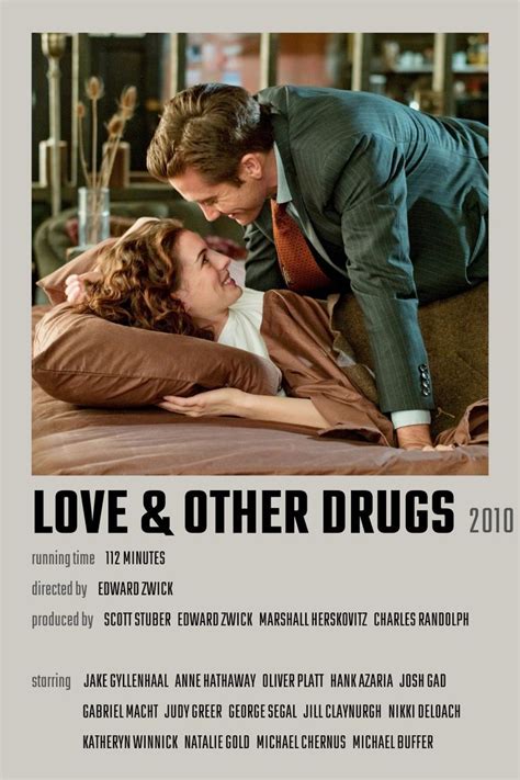 Love & Other Drugs Movie Poster Jake Gyllenhaal Anne Hathaway, Edward Zwick, George Segal ...