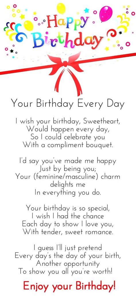 Happy Birthday Poems and Wishes (With Unique Quotes) | Happy birthday love poems, Happy birthday ...