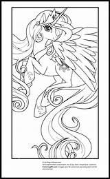 Princess Celestia Coloring Pages My Little Pony sketch template