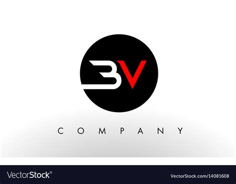 Bv logo letter design Royalty Free Vector Image