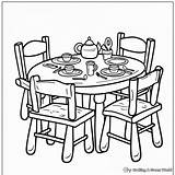 Table Coloring Pages  Free & Printable sketch template