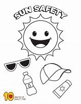 Summer Sun Safety Coloring Page  coloring Pages sketch template