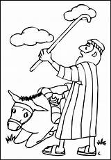 Balaams Donkey Colouring Pages Page 2 Sketch Coloring sketch template