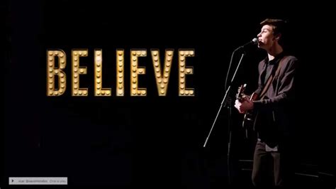 Believe - Shawn Mendes lyrics - YouTube