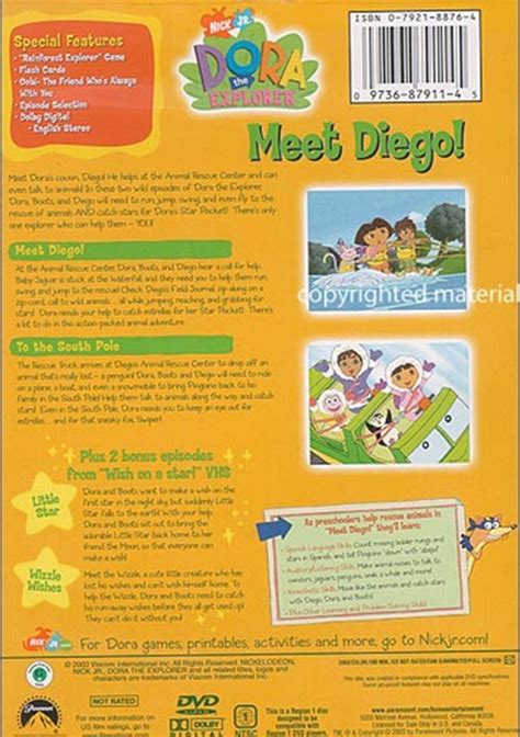 Dora The Explorer: Meet Diego! (DVD 2003) | DVD Empire