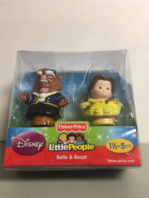 FISHER-PRICE LITTLE PEOPLE Disney Belle and Beast -2 Figure - Rare Set - NEW $24.99 - PicClick
