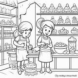 Candy Shop Coloring Pages  Free & Printable sketch template