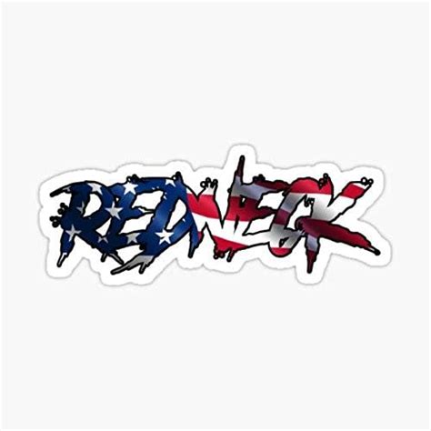 Amazon.com - Redneck American Flag Sticker - Sticker Graphic - Auto ...