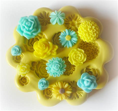 Polymer Clay Charm Mold Silicone Cabochon Flexible Mold on Luulla