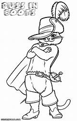 Puss In Boots Coloring Pages sketch template
