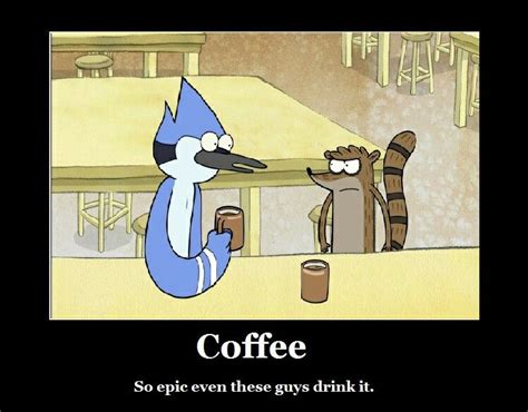 Lol I love that they love coffee as much as I do | Regular show, Cartoon wallpaper, Cartoon