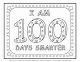 100 Day Coloring Page Pages sketch template