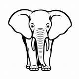 Premium Photo  Free Coloring Page Simplistic Cartoon Elephant Outline sketch template