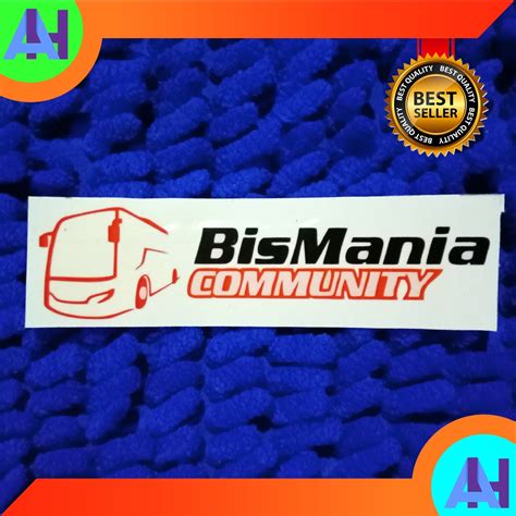 Sticker Bus Mania Community atau BMC Bahan Transpparan .Bismania. BMC ...