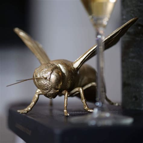 Gold Bumble Bee Sculpture