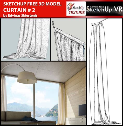 Curtains #2 Sketchup Costless 3D Model - Great Architecture