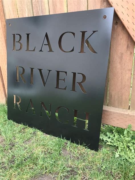 Custom Metal Ranch Entrance Sign Personalized - Etsy | Entrance sign, Personalized signs, Custom ...