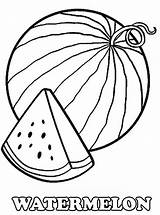 A Slice Of Fresh Watermelon Coloring Page  Fruit coloring Pages sketch template