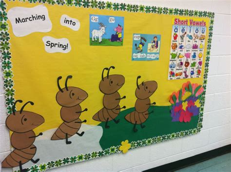 Marching into Spring Bulletin Board