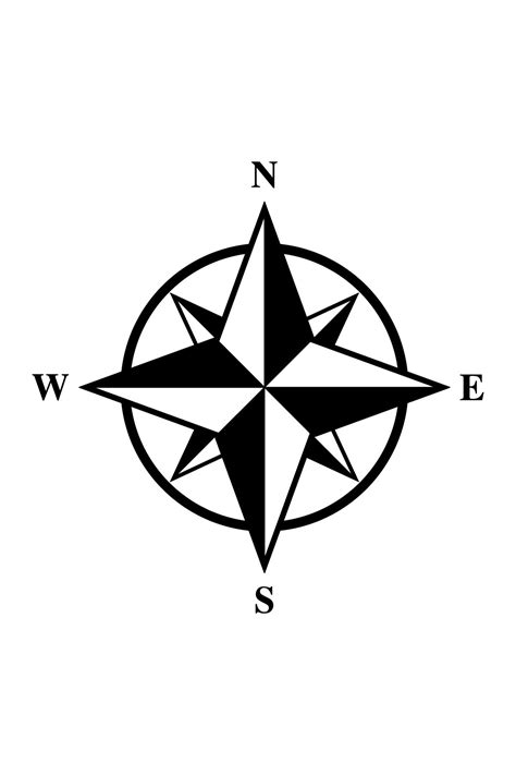 Basic Compass Rose II | Compass rose, Kindergarten worksheets, Compass