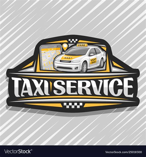 Logo for taxi service Royalty Free Vector Image