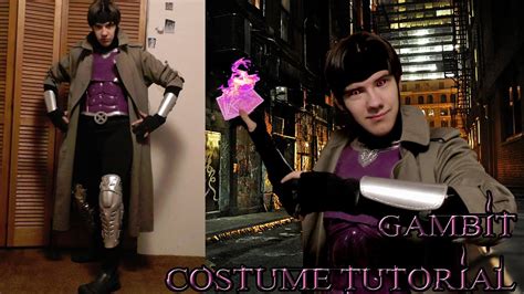 HOW TO GAMBIT COSTUME TUTORIAL, X-Men Halloween/Cosplay (Mask, Chest Plate, Belt, Gloves, and ...