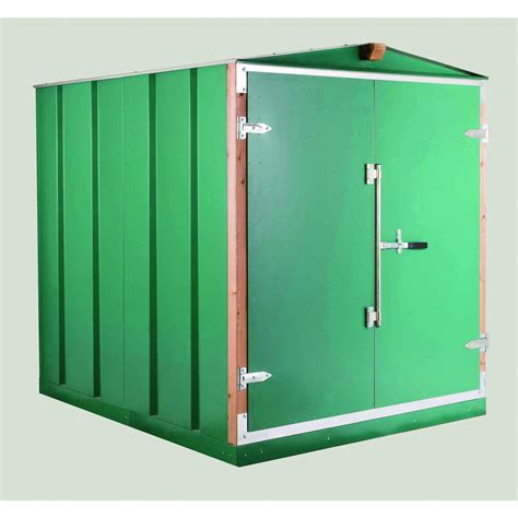 West Heavy-Duty Steel Storage Shed — 7.5ft. x 6.3ft., Forest Green ...