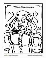 Shakespeare Coloring Pages Sketch Page sketch template