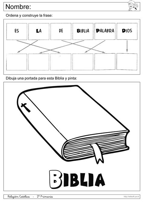 Recursos Religion Católica: Fichas 1º y 2º Primaria