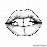 Lips Coloring Pages  Free & Printable sketch template
