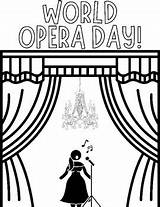 World Opera Day  October 25th Printable Coloring Pages By HenRyCreated sketch template