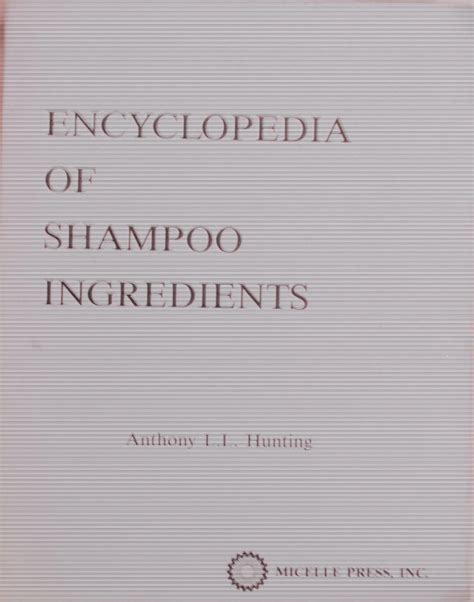 Encyclopedia of Shampoo Ingredients | Amazon.com.br
