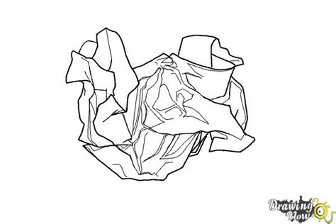 How to Draw Crumpled Paper - DrawingNow