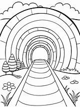Play Tunnel coloring Book Pages For Children And Adults With Vector  sketch template