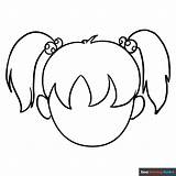 Cartoon Hair Coloring Page  Easy Drawing Guides sketch template