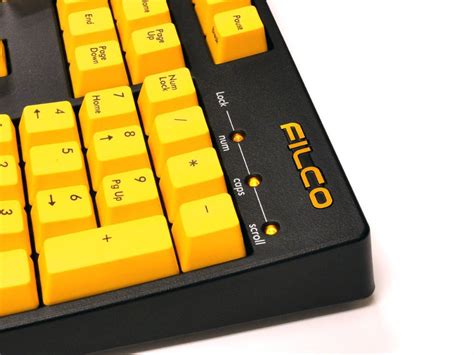 Filco Majestouch-2, MX Brown Tactile, USA, Yellow Keys Keyboard ...