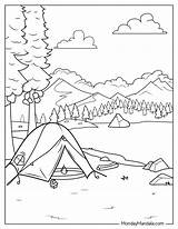 40 Camping & Hiking Coloring Pages Free PDF Printables sketch template