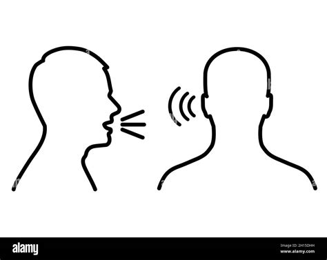 listen and speak icon, voice or sound symbol Stock Vector Image & Art - Alamy