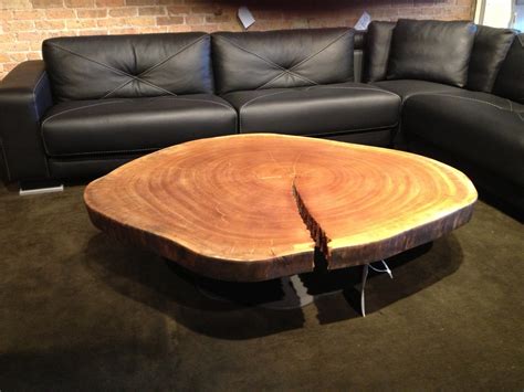 Introduce a Country Style with a Log Coffee Table | Coffee Table Design ...