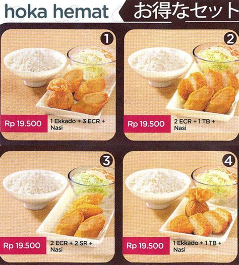 Harga Menu Hokben Delivery Terbaru 2017