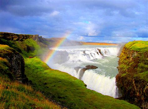 Gullfoss (Golden Falls), Iceland - Beautiful Places to Visit