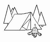 Tent Coloring Sheet Sketch Page sketch template
