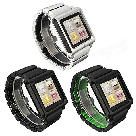 Aluminum Multi-Touch Wrist Strap Watch Band For iPod Nano 6th Sale ...