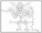 Gizmo Gremlins Coloring Pages Sketch Page sketch template