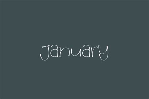 January | Fonts Shmonts