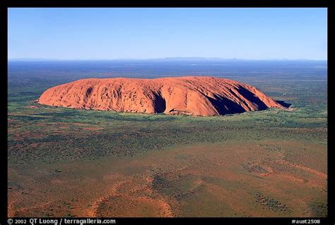 Picture/Photo: Aerial view of Ayers Rock. Uluru-Kata Tjuta National Park, Northern Territories ...